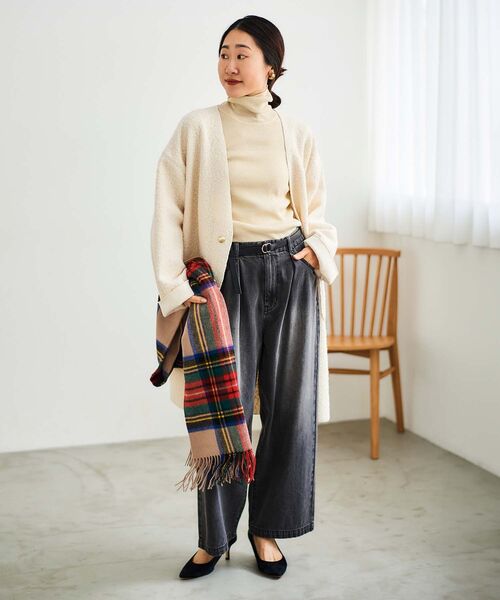 le.coeur blanc(ルクールブラン)の「TWEEDMILLストール(ストール/ショール・レディース・ブルー系その他4/ベージュ系その他2/グレー系その他・FREE)」の17枚目の写真