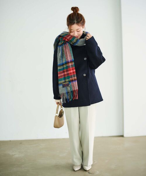 le.coeur blanc(ルクールブラン)の「TWEEDMILLストール(ストール/ショール・レディース・ブルー系その他4/ベージュ系その他2/グレー系その他・FREE)」の8枚目の写真
