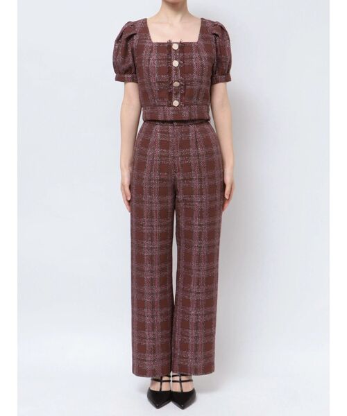 RESEXXY（リゼクシー）の「ツイードコンパクトブラウス【セットアップ着用可能】（シャツ/ブラウス・レディース・ブルー/ブラック/パープル・FREE）」の16枚目の写真