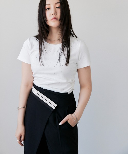 solleim(ソルレム)の「フラップレイヤードスラックス(その他パンツ・レディース・チャコールグレー/ブラック・S/M)」の5枚目の写真
