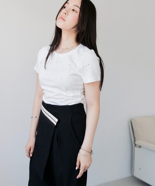 solleim(ソルレム)の「フラップレイヤードスラックス(その他パンツ・レディース・チャコールグレー/ブラック・S/M)」の7枚目の写真
