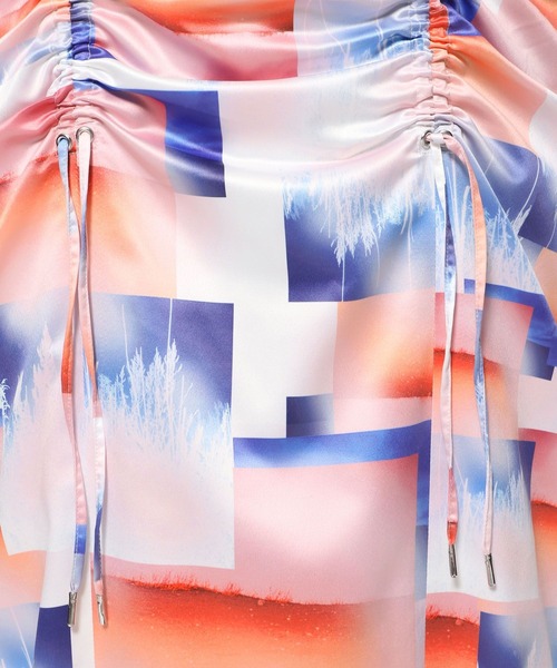 HARE（ハレ）の「【Fashionart Mag LADIES】ギャザーナロースカート（スカート・レディース・オフホワイト/ブラック・FREE）」の15枚目の写真