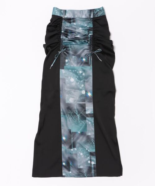 HARE（ハレ）の「【Fashionart Mag LADIES】ギャザーナロースカート（スカート・レディース・オフホワイト/ブラック・FREE）」の4枚目の写真