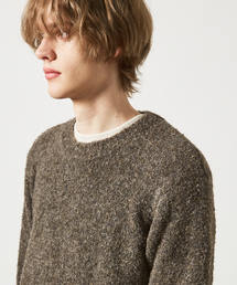 ABAHOUSE | 【シャギー調】リングヤーン メランジニット / プルオーバー ニット(ニット/セーター)