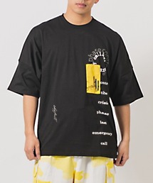 RE730 サークルロゴビッグドルマンスリーブTシャツ