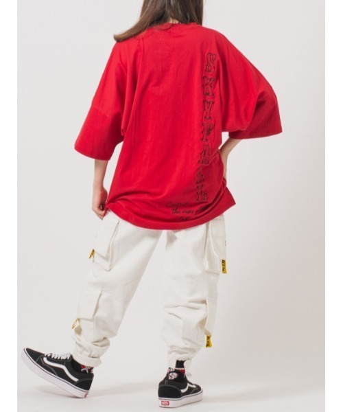 RE730（アールイーセブンサーティー）の「RE730 サークルロゴビッグドルマンスリーブTシャツ（Tシャツ/カットソー・メンズ・オフホワイト/ブラック/レッド・MEDIUM/X-LARGE/LARGE）」の10枚目の写真