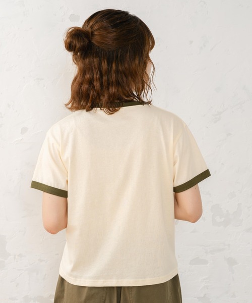 eLur（エラー）の「リンガープリントTシャツ（Tシャツ/カットソー・レディース・カーキ/イエロー・MEDIUM/LARGE）」の18枚目の写真