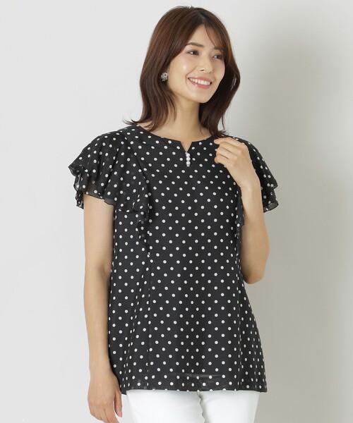 【セール】スパンドットプリント ブラウス（シャツ/ブラウス）｜TO BE CHIC（トゥー ビー シック）