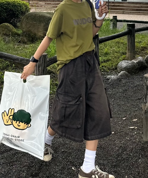 WudgeBoy（ワッジボーイ）の「wudge B logo t-shirts（Tシャツ/カットソー・レディース・カーキ/ネイビー/ホワイト・MEDIUM/LARGE/X-LARGE）」の13枚目の写真