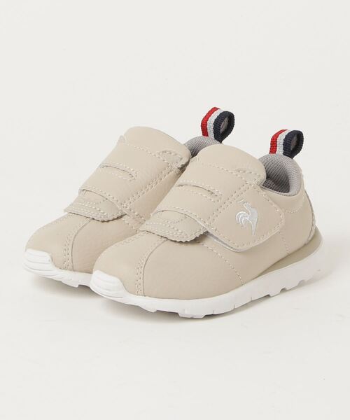 le coq sportif(ルコックスポルティフ)の「LCS モンペリエ VI F(スニーカー・キッズ・ホワイト×ブラック/ベージュ系・15.5cm/13.0cm/13.5cm/14.0cm/14.5cm/15.0cm/16.0cm/17.0cm/18.0cm/16.5cm/17.5cm)」の1枚目の写真