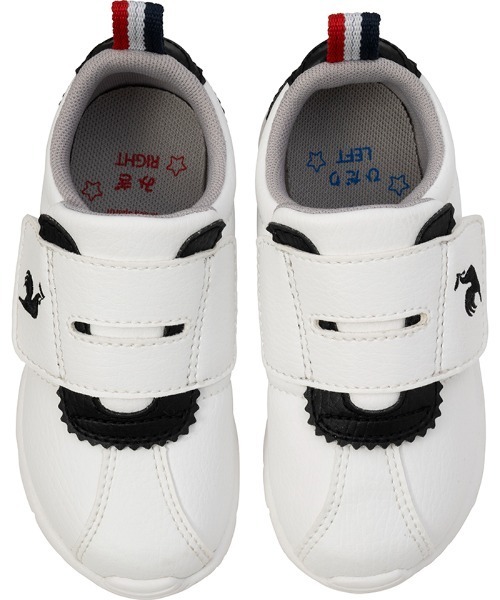 le coq sportif(ルコックスポルティフ)の「LCS モンペリエ VI F(スニーカー・キッズ・ホワイト×ブラック/ベージュ系・15.5cm/13.0cm/13.5cm/14.0cm/14.5cm/15.0cm/16.0cm/17.0cm/18.0cm/16.5cm/17.5cm)」の3枚目の写真