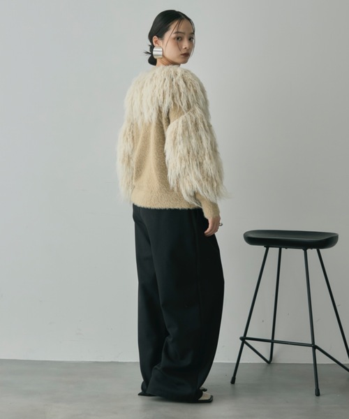 K*Y様 【極美品】DRIES VAN NOTEN アルパカニット フェザー装飾 K*