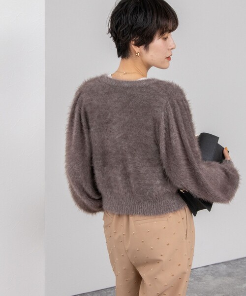 NOLLEY’S(ノーリーズ)の「《手洗い可能》ナイロンフェザーカーディガン(カーディガン/ボレロ・レディース・ネイビー/ブラウン・38)」の20枚目の写真