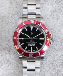 NAVAL WATCH（ナバルウォッチ）の「NAVAL WATCH ナバルウォッチ / PNP SV case Black Dial W/Red Bezel レッドベゼルミリタリーウォッチ 腕時計 / FRXE008（アナログ腕時計・メンズ）」
