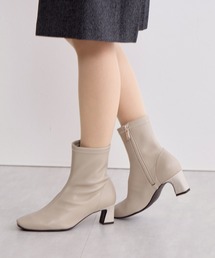 HIMIKO | 【Made in Japan】【撥水】5cmヒールシープレザーストレッチブーツ(ブーツ)