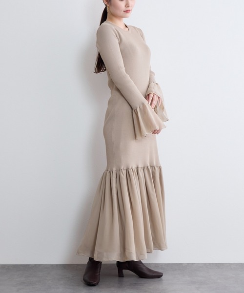 HIMIKO（ヒミコ）の「【Made in Japan】【撥水】5cmヒールシープレザーストレッチブーツ（ブーツ・レディース・ダークブラウン/ブラック/アイボリー/ブラウン・22.5cm/23.0cm/24.0cm/25.0cm/23.5cm/24.5cm/22.0cm/25.5cm/26.0cm/21.5cm/26.5cm）」の13枚目の写真