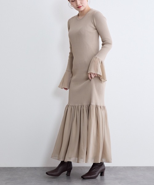 HIMIKO（ヒミコ）の「【Made in Japan】【撥水】5cmヒールシープレザーストレッチブーツ（ブーツ・レディース・ダークブラウン/ブラック/アイボリー/ブラウン・22.5cm/23.0cm/24.0cm/25.0cm/23.5cm/24.5cm/22.0cm/25.5cm/26.0cm/21.5cm/26.5cm）」の14枚目の写真