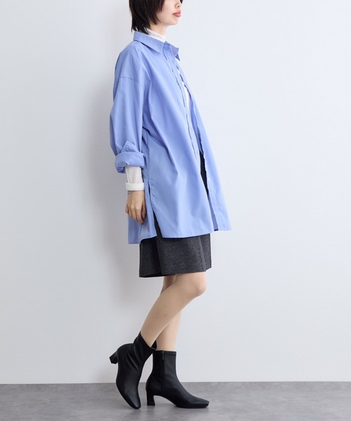 HIMIKO（ヒミコ）の「【Made in Japan】【撥水】5cmヒールシープレザーストレッチブーツ（ブーツ・レディース・ダークブラウン/ブラック/アイボリー/ブラウン・22.5cm/23.0cm/24.0cm/25.0cm/23.5cm/24.5cm/22.0cm/25.5cm/26.0cm/21.5cm/26.5cm）」の16枚目の写真