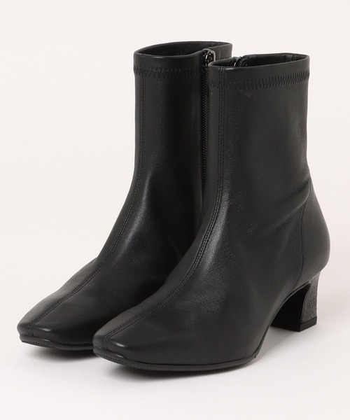 HIMIKO（ヒミコ）の「【Made in Japan】【撥水】5cmヒールシープレザーストレッチブーツ（ブーツ・レディース・ダークブラウン/ブラック/アイボリー/ブラウン・22.5cm/23.0cm/24.0cm/25.0cm/23.5cm/24.5cm/22.0cm/25.5cm/26.0cm/21.5cm/26.5cm）」の20枚目の写真