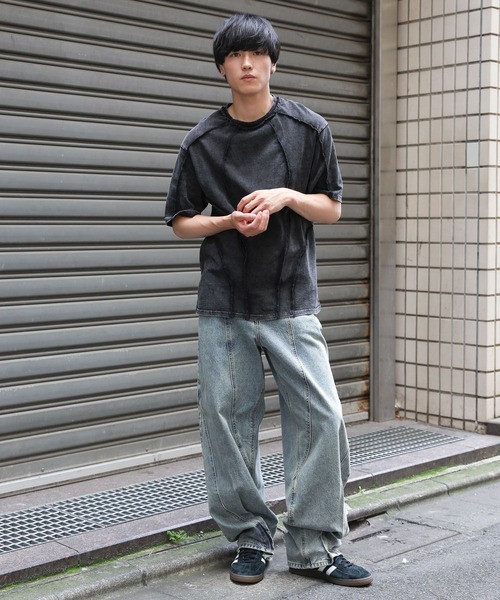 【セール】3.3 Field Trip／カーブワイドデニムパンツ（デニムパンツ）｜3.3 Field Trip （3.3フィールドトリップ）