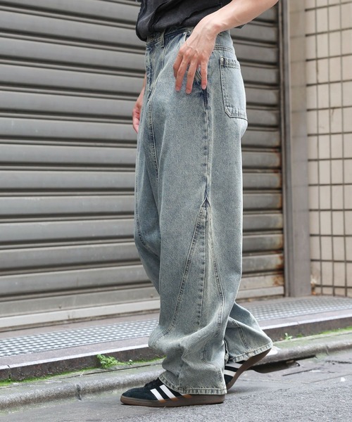 【セール】3.3 Field Trip／カーブワイドデニムパンツ（デニムパンツ）｜3.3 Field Trip （3.3フィールドトリップ）