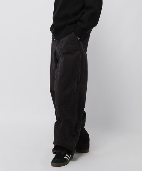 【セール】3.3 Field Trip／カーブワイドデニムパンツ（デニムパンツ）｜3.3 Field Trip （3.3フィールドトリップ）