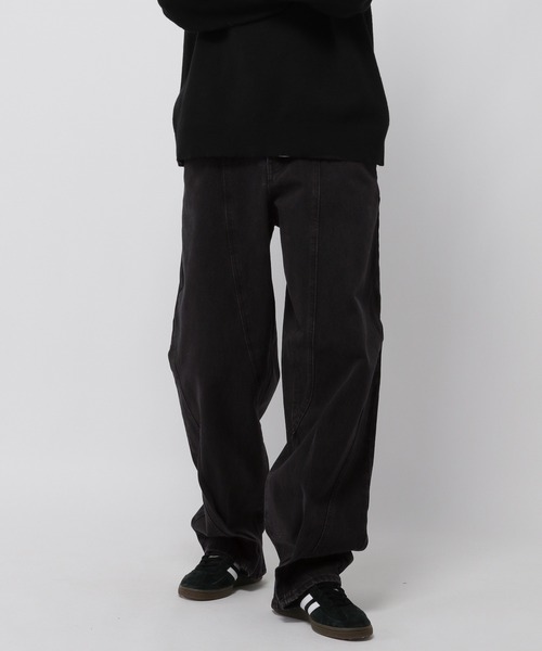 【セール】3.3 Field Trip／カーブワイドデニムパンツ（デニムパンツ）｜3.3 Field Trip （3.3フィールドトリップ）