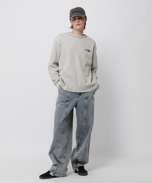 【セール】3.3 Field Trip／カーブワイドデニムパンツ（デニムパンツ）｜3.3 Field Trip （3.3フィールドトリップ）