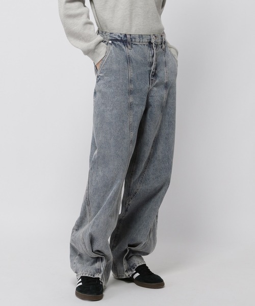 【セール】3.3 Field Trip／カーブワイドデニムパンツ（デニムパンツ）｜3.3 Field Trip （3.3フィールドトリップ）
