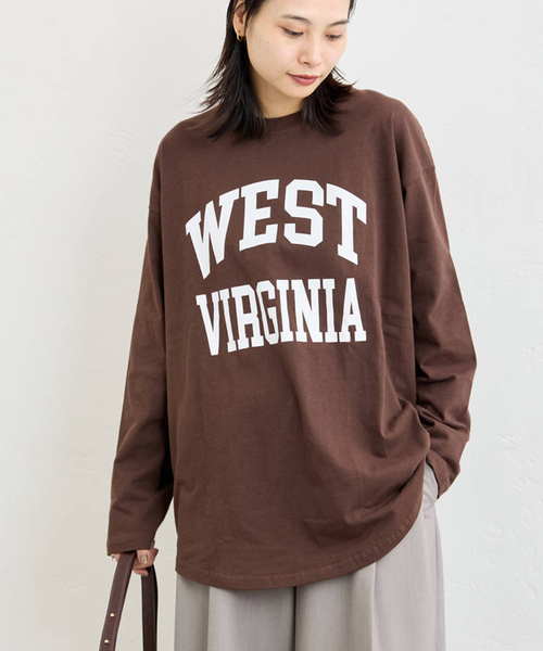 JOURNAL STANDARD（ジャーナルスタンダード）の「ラウンドヘムロンT（Tシャツ/カットソー・レディース・ホワイト/ブラウン/ブラック系その他・FREE）」の3枚目の写真