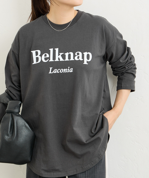 JOURNAL STANDARD（ジャーナルスタンダード）の「ラウンドヘムロンT（Tシャツ/カットソー・レディース・ホワイト/ブラウン/ブラック系その他・FREE）」の11枚目の写真