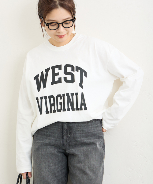 JOURNAL STANDARD（ジャーナルスタンダード）の「ラウンドヘムロンT（Tシャツ/カットソー・レディース・ホワイト/ブラウン/ブラック系その他・FREE）」の16枚目の写真