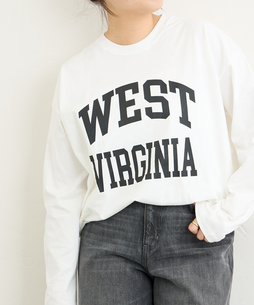 JOURNAL STANDARD（ジャーナルスタンダード）の「ラウンドヘムロンT（Tシャツ/カットソー・レディース・ホワイト/ブラウン/ブラック系その他・FREE）」の17枚目の写真