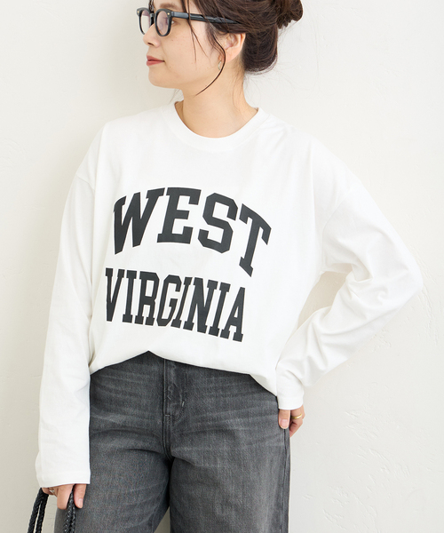 JOURNAL STANDARD（ジャーナルスタンダード）の「ラウンドヘムロンT（Tシャツ/カットソー・レディース・ホワイト/ブラウン/ブラック系その他・FREE）」の18枚目の写真