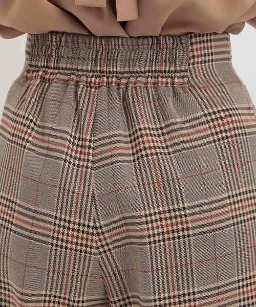 Andemiu（アンデミュウ）の「チェックオリカエシワイドパンツ141514（スラックス・レディース・ベージュ/グレー・SMALL/MEDIUM）」の5枚目の写真