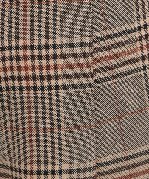 Andemiu（アンデミュウ）の「チェックオリカエシワイドパンツ141514（スラックス・レディース・ベージュ/グレー・SMALL/MEDIUM）」の4枚目の写真