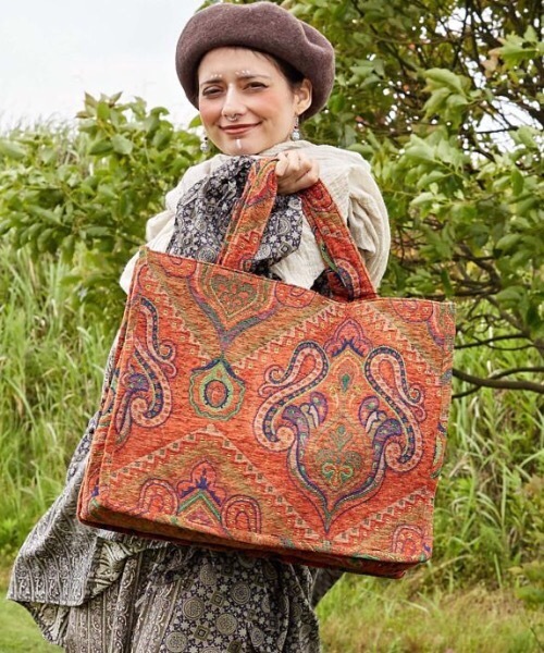 チャイハネ（チャイハネ）の「【チャイハネ】ギルダートートバッグ（トートバッグ・レディース・ブラック/ワイン・FREE）」の8枚目の写真