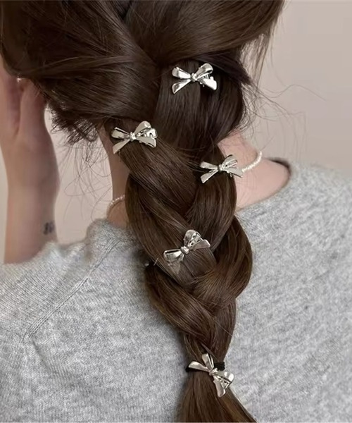 Port(ポート)の「【 Port / ポート 】 4個セット ミニ リボンモチーフ ヘアピン(ヘアピン・レディース・ゴールド/シルバー・FREE)」の11枚目の写真