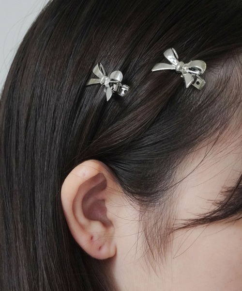 Port(ポート)の「【 Port / ポート 】 4個セット ミニ リボンモチーフ ヘアピン(ヘアピン・レディース・ゴールド/シルバー・FREE)」の15枚目の写真