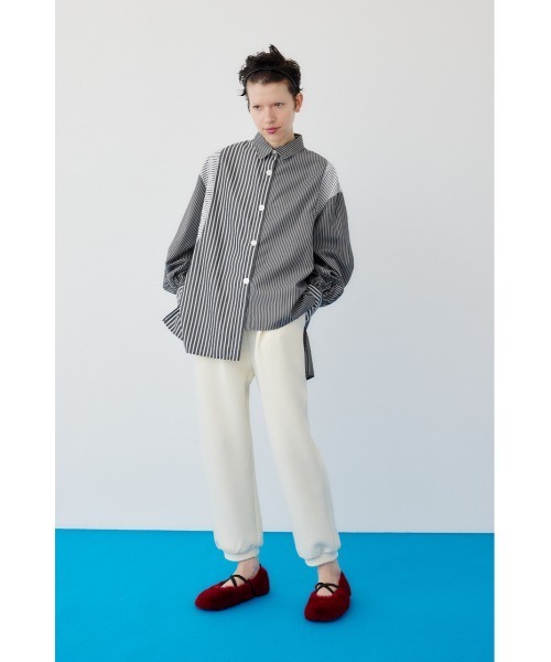 HeRIN.CYE（ヘリンドットサイ）の「Feels basic pants　　フィールズベーシックパンツ（スラックス・レディース・杢グレー/ブラック/ホワイト・38/36）」の4枚目の写真