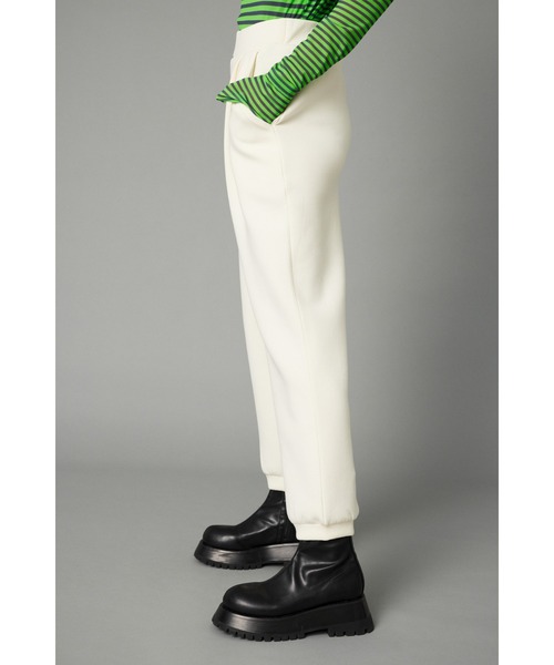 HeRIN.CYE（ヘリンドットサイ）の「Feels basic pants　　フィールズベーシックパンツ（スラックス・レディース・杢グレー/ブラック/ホワイト・38/36）」の8枚目の写真