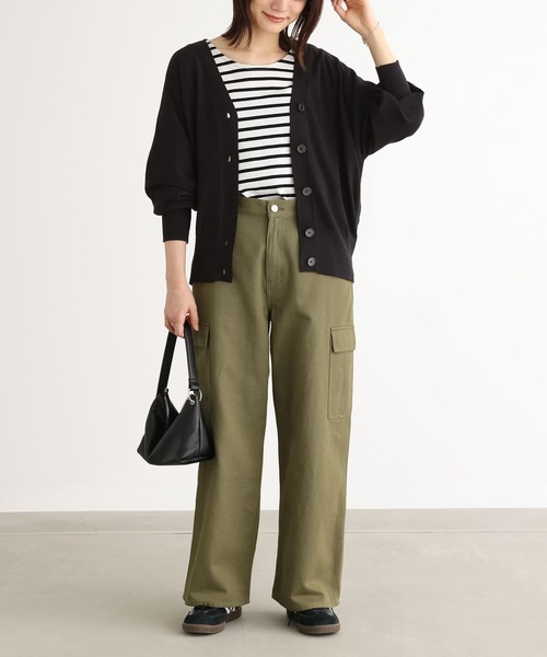 n'OrLABEL（ノアールレーベル）の「【機能素材】『ハイゲージドルマンニットカーディガン』（カーディガン/ボレロ・レディース・ブラウン/杢グレー/ブラック・2/1）」の18枚目の写真