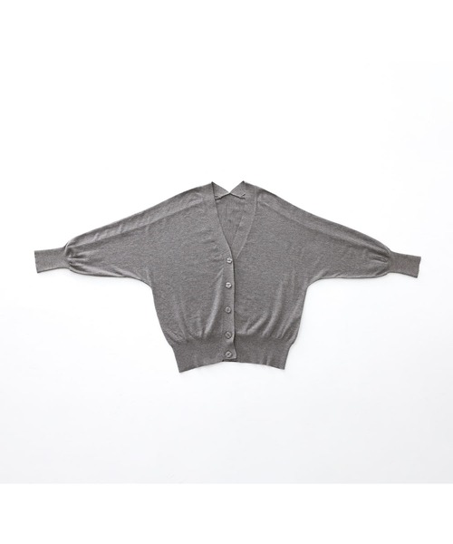 n'OrLABEL（ノアールレーベル）の「【機能素材】『ハイゲージドルマンニットカーディガン』（カーディガン/ボレロ・レディース・ブラウン/杢グレー/ブラック・2/1）」の13枚目の写真