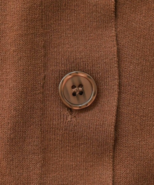 n'OrLABEL（ノアールレーベル）の「【機能素材】『ハイゲージドルマンニットカーディガン』（カーディガン/ボレロ・レディース・ブラウン/杢グレー/ブラック・2/1）」の10枚目の写真