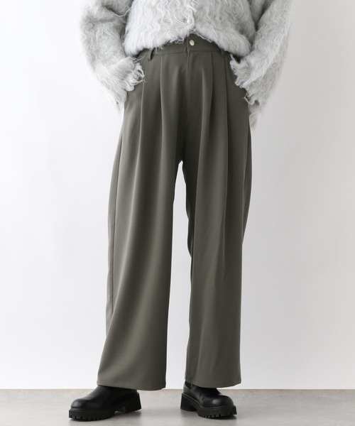 LEPSIM（レプシィム）の「とろみシャンブレーパンツ　148940（その他パンツ・レディース・ブラック/アイボリー/グレー/カーキ・FREE）」の4枚目の写真