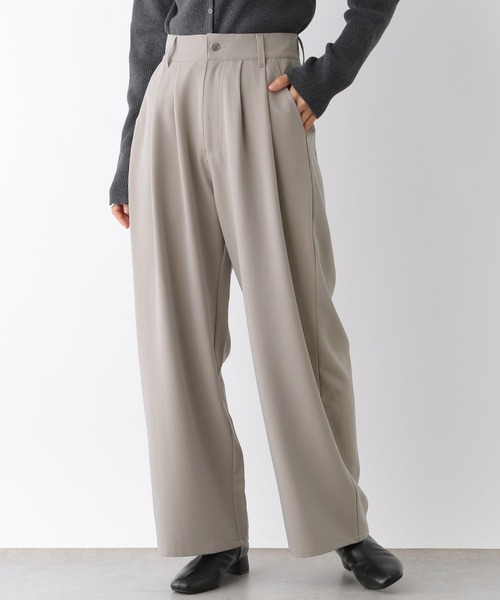 LEPSIM（レプシィム）の「とろみシャンブレーパンツ　148940（その他パンツ・レディース・ブラック/アイボリー/グレー/カーキ・FREE）」の3枚目の写真