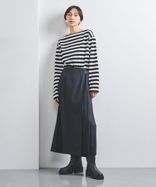 UNITED ARROWS（ユナイテッドアローズ）の「ボーダー＆ソリッド ロングスリーブ カットソー（Tシャツ/カットソー・レディース・ブラック/ロイヤルブルー/その他1・FREE）」の6枚目の写真