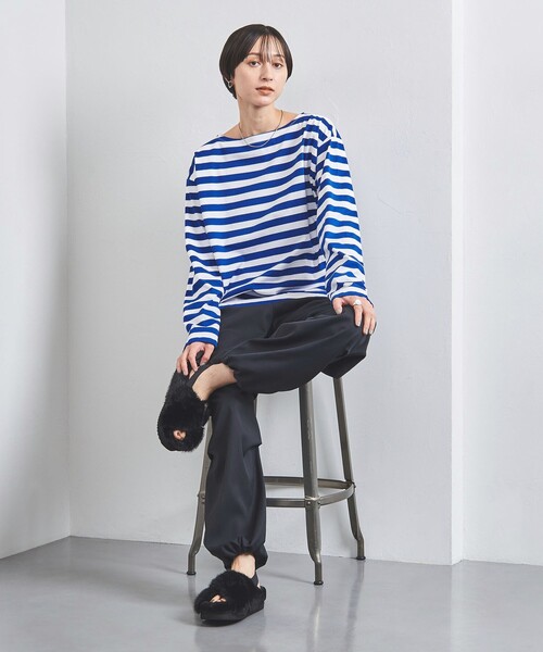 UNITED ARROWS（ユナイテッドアローズ）の「ボーダー＆ソリッド ロングスリーブ カットソー（Tシャツ/カットソー・レディース・ブラック/ロイヤルブルー/その他1・FREE）」の8枚目の写真