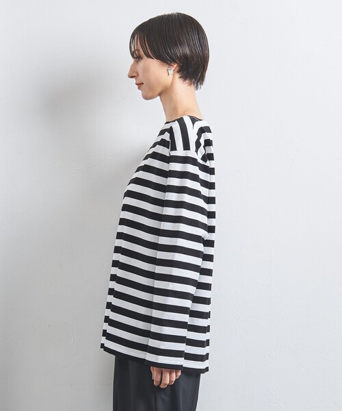 UNITED ARROWS（ユナイテッドアローズ）の「ボーダー＆ソリッド ロングスリーブ カットソー（Tシャツ/カットソー・レディース・ブラック/ロイヤルブルー/その他1・FREE）」の15枚目の写真