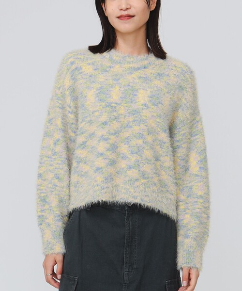 B:MING by BEAMS(ビーミングバイビームス)の「ミックス ニット(ニット/セーター・レディース・ブラウン系その他/イエロー/ネイビー・ONE SIZE)」の14枚目の写真